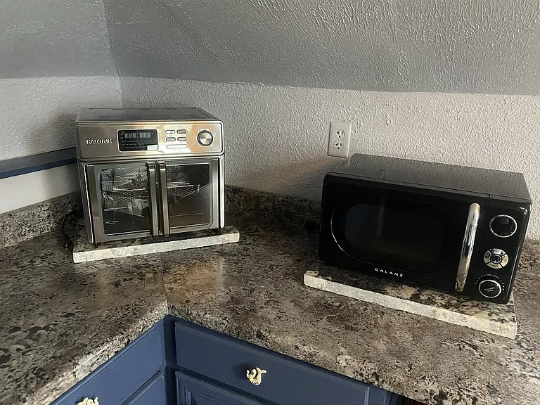 new microwave and new air fryer