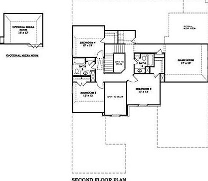 Village Builders
Wentworth Series
"Oakmont" Floor Plan
2nd Floor