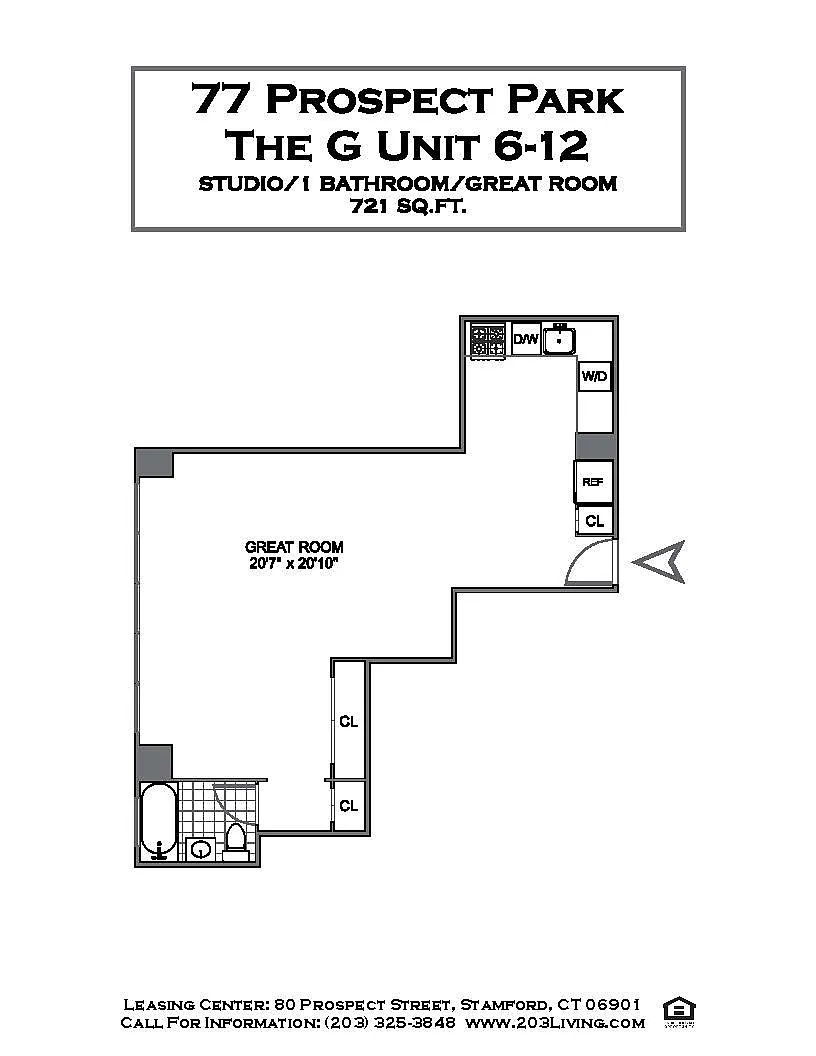 Floor plan Studio