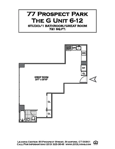 Floor plan Studio