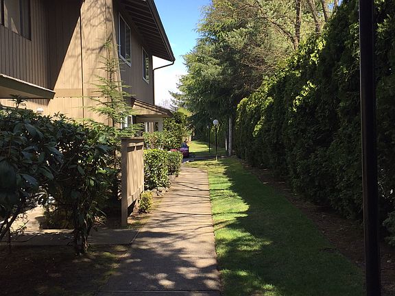 Looking down the sidewalk