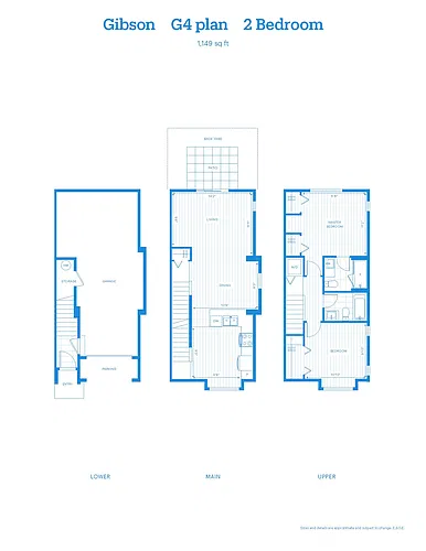 Floor plan TH - 2 Bed - G4