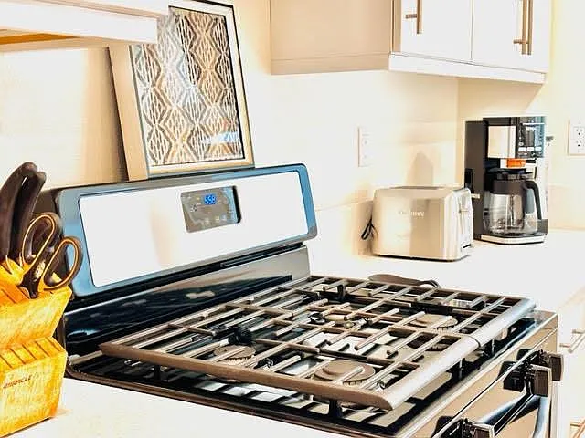 Fully stocked kitchen