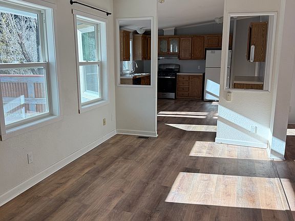 living room into kitchen