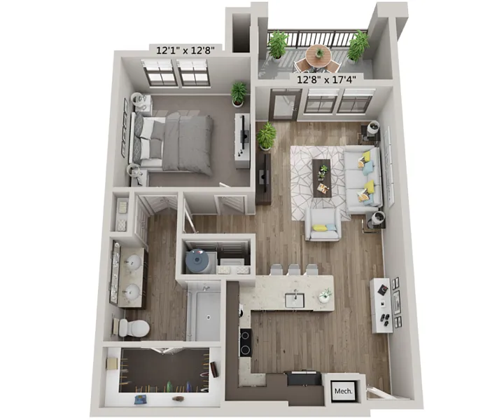 Floor plan A2 - Navy