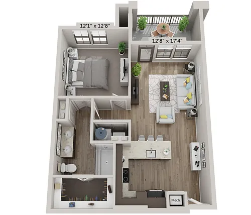 Floor plan A2 - Navy