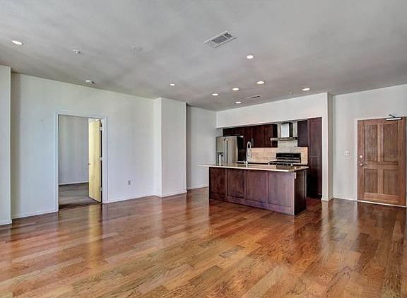 Entry to master bedroom shown on right.  Easy, open-concept living.