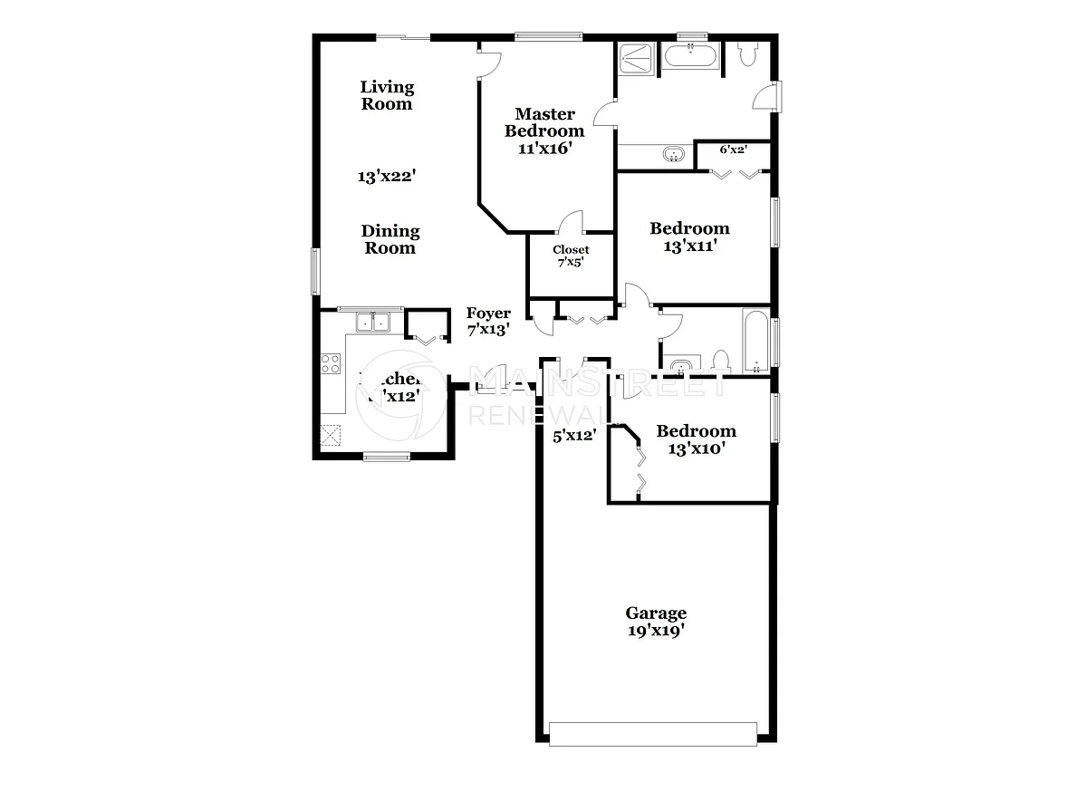 Floor Plan - 1512 Oak Hill Trl