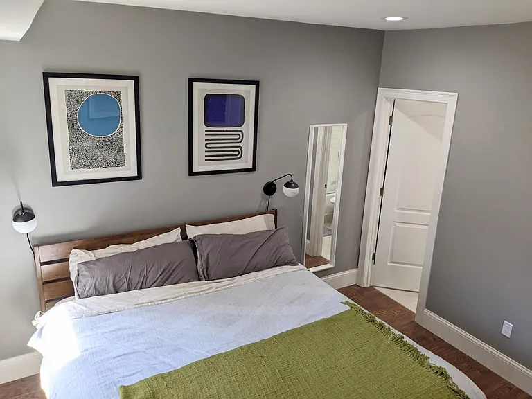 Master bedroom with ensuite bathroom