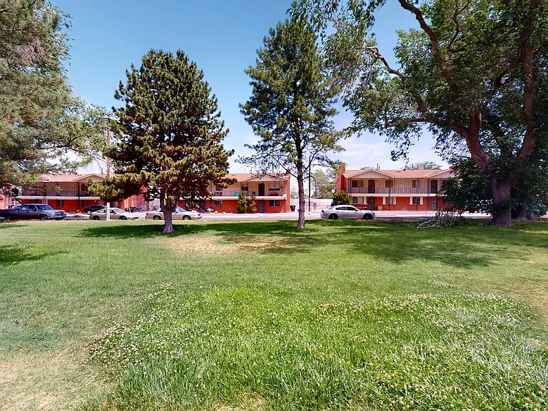 Exterior view from park