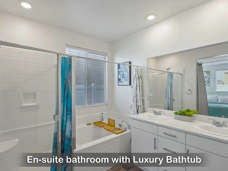 All-in-one luxury: a full bathroom featuring a walk-in shower.