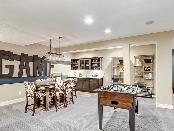 Rec room for entertaining