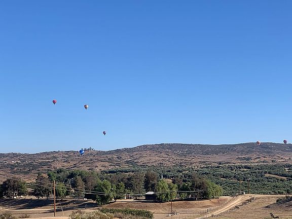 View of hot air ballons