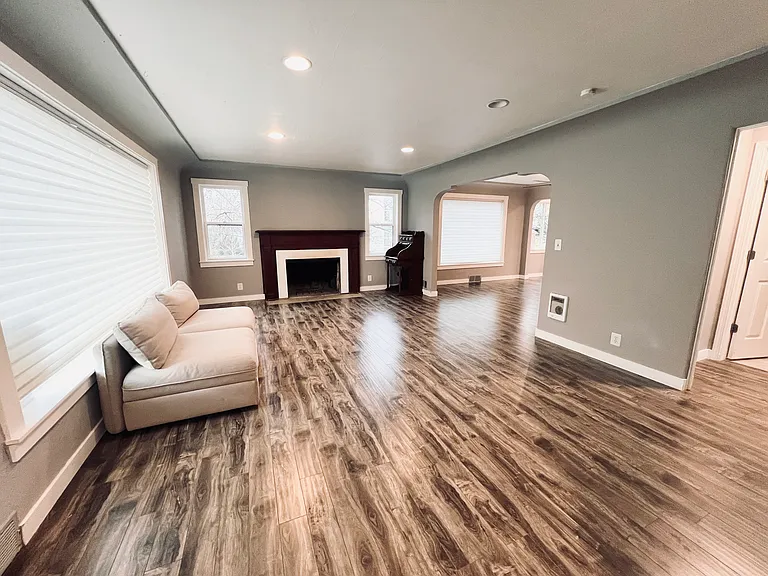 Doorway on left leads to pass through bathroom & secondary bedroom #1