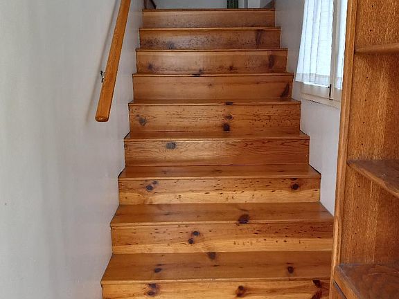 THERE ARE STAIRS UP TO THE LIVING AREA