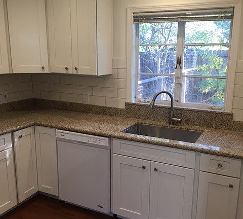 Remodeled Kitchen- porcelain tile flooring