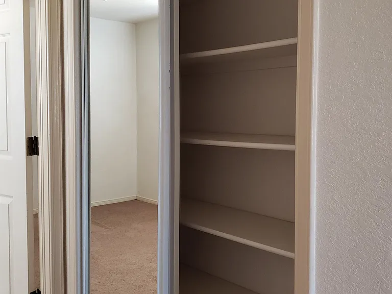 Downstairs linen closet