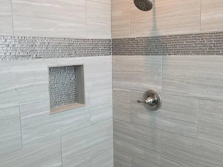 Modern Updated Master Bath with Seamless Glass Enclosure (Glass is Installed) plus Separate Tun