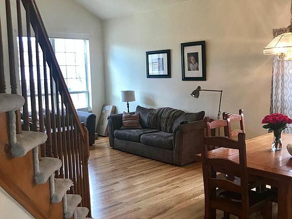Living Room with vaulted ceilings