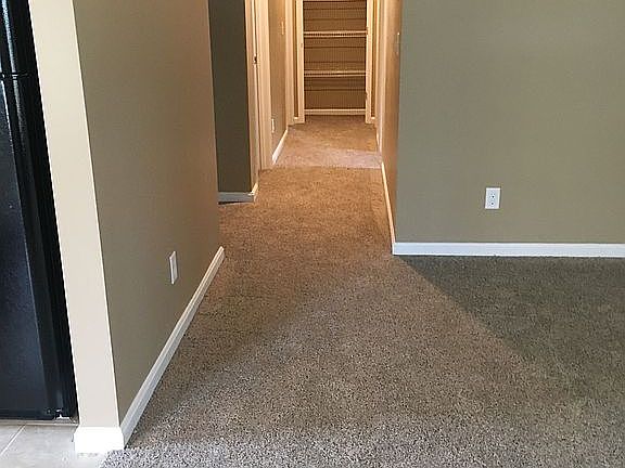 Hallways with linen closet