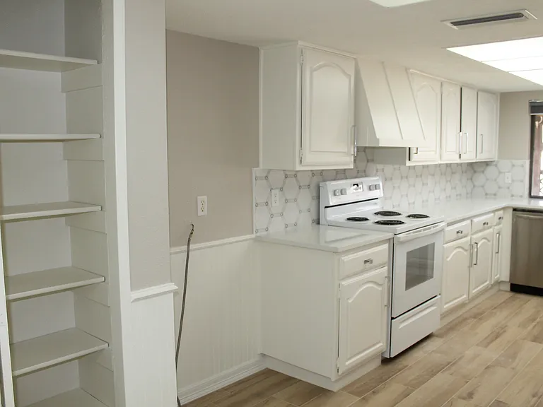 Plenty of pantry storage and dedicated space for your own refrigerator.