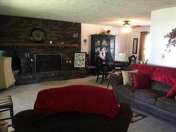 Living room open to dining 