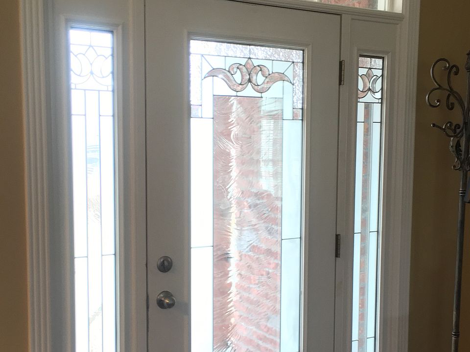 Beautiful glass door entry