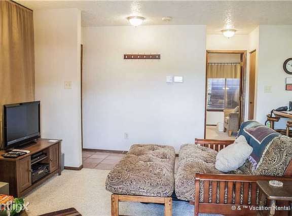 After the sun has set, relax with our HDTV