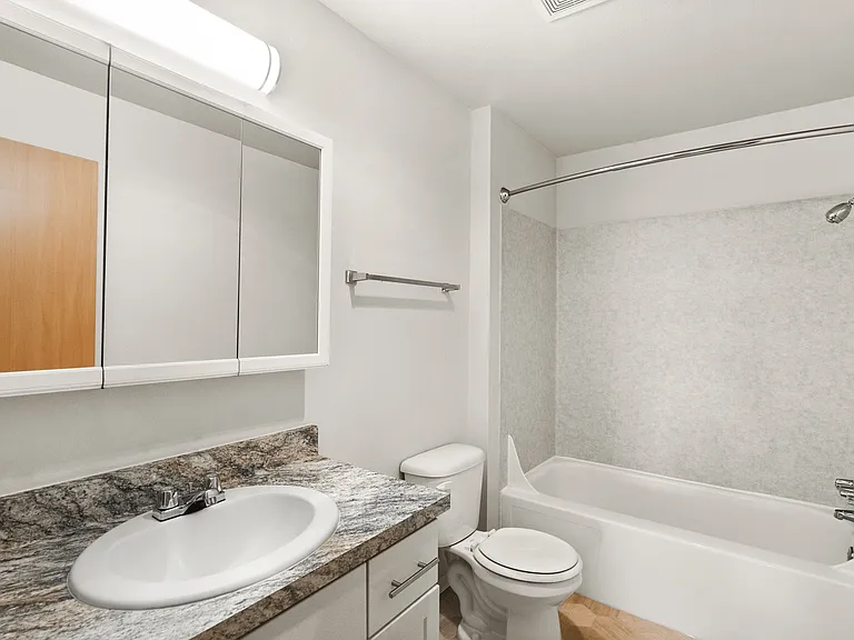Experience tranquility in this beautifully designed bathroom with premium finishes. Experience tranquility in this beautifully designed bathroom with premium finishes.
