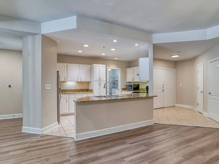 Open concept living and dining area