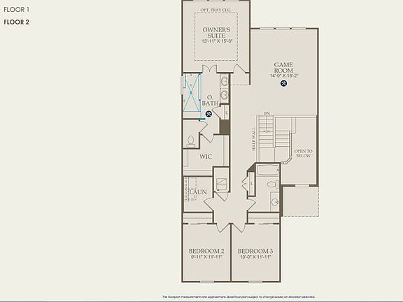 Rybrook Floor Plan, Quick Move-In Home, Floor 2