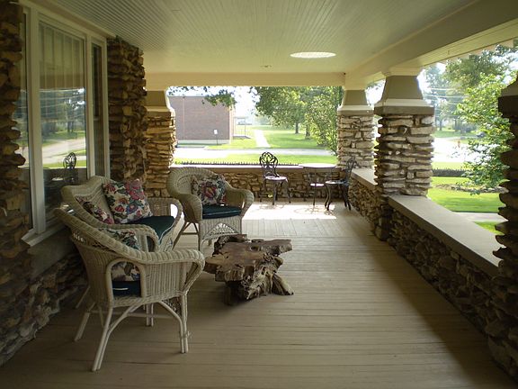 Wrap-around porch