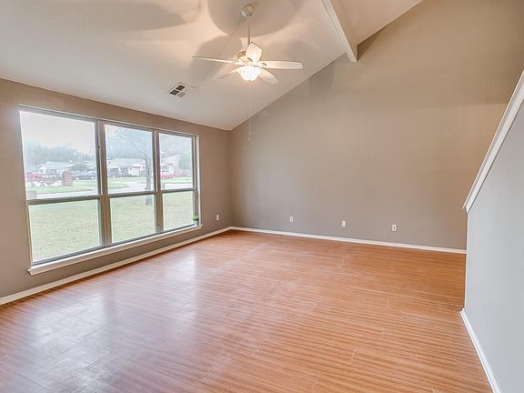 Living room- View from front door. 20ft ceiling.