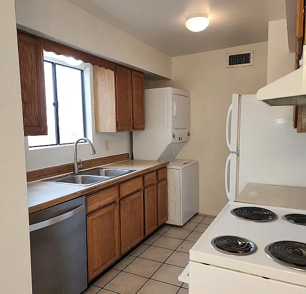 Kitchen facing north