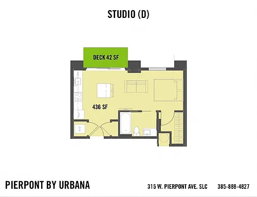 Floor plan STUDIO (D)