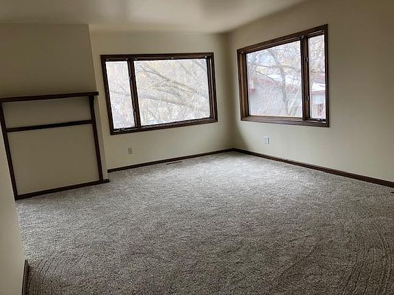 Living room with large windows