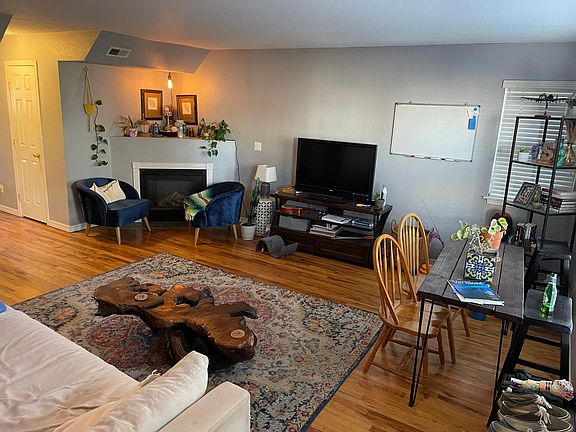 Large family room with fireplace