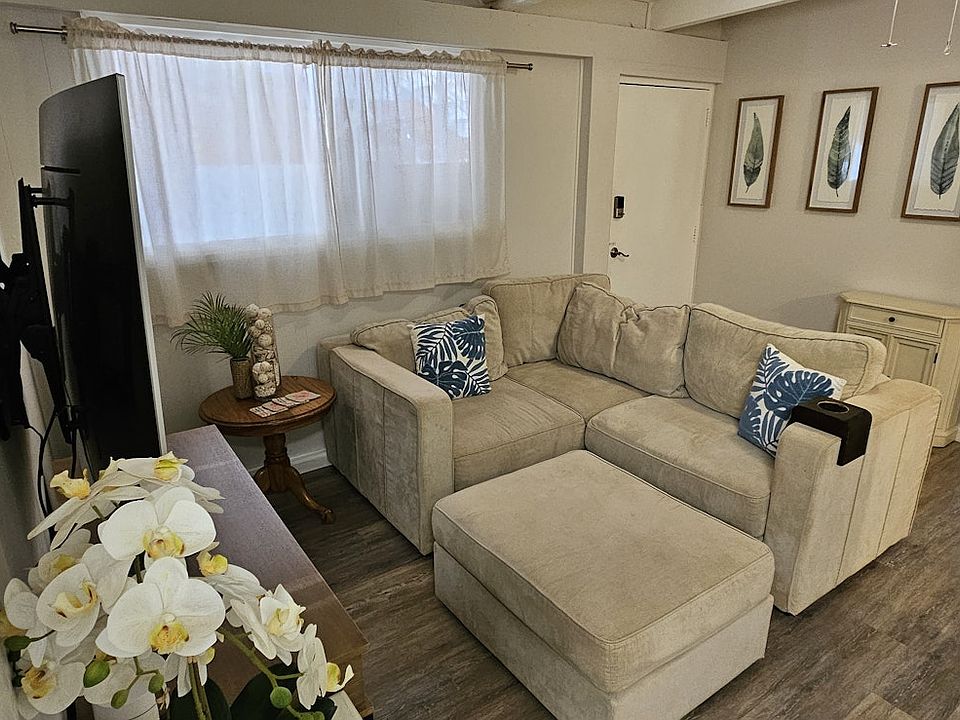 Living room with couch/bed