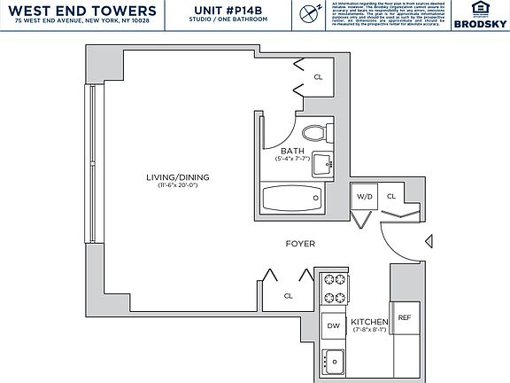 2nd image of 75 W End Ave APT P14b