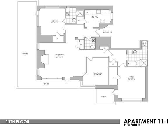 2nd image of 41 W 58th St Penthouse B