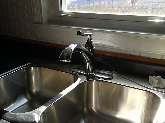 New sink and faucet