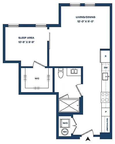 Floor plan Studio-S3 Smyth