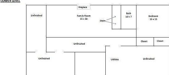 Lower Level Floor Plan