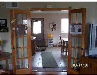 French Doors to Kitchen