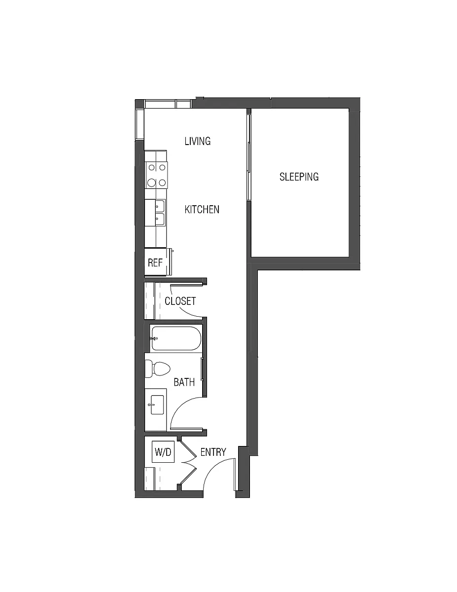 Floor plan Open 1x1 - O7
