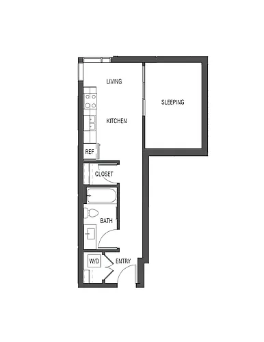 Floor plan Open 1x1 - O7