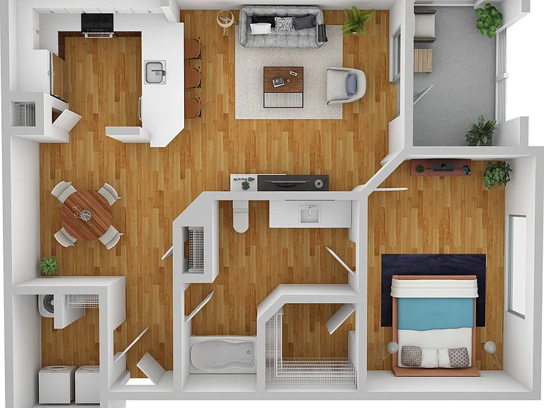 1 Bedroom | 1 Bath | 830 SF 1 Bedroom | 1 Bath | 830 SF