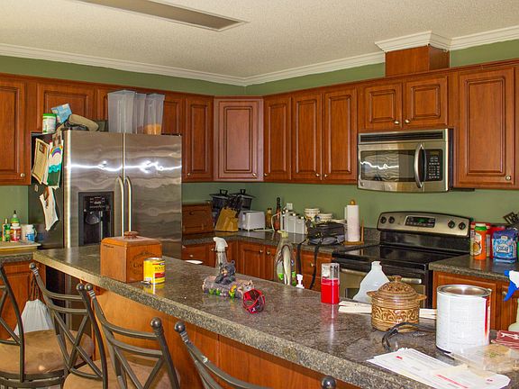 Breakfast bar and oversized kitchen