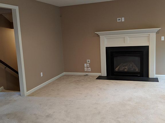 Family room with gas fireplace