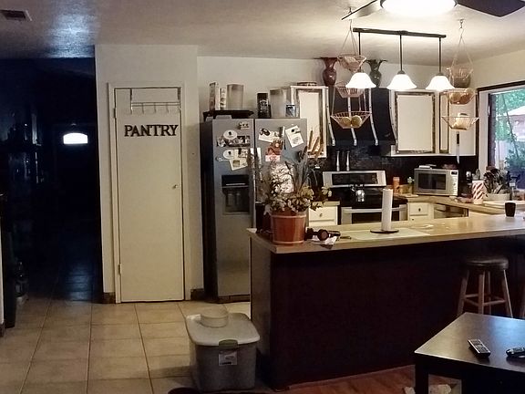 kitchen open to den